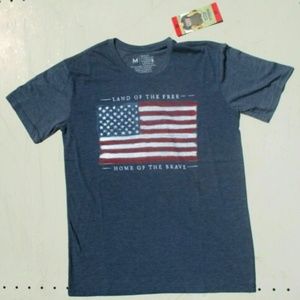Galt Men’s Short Sleeve Americana Tee Heather Navy